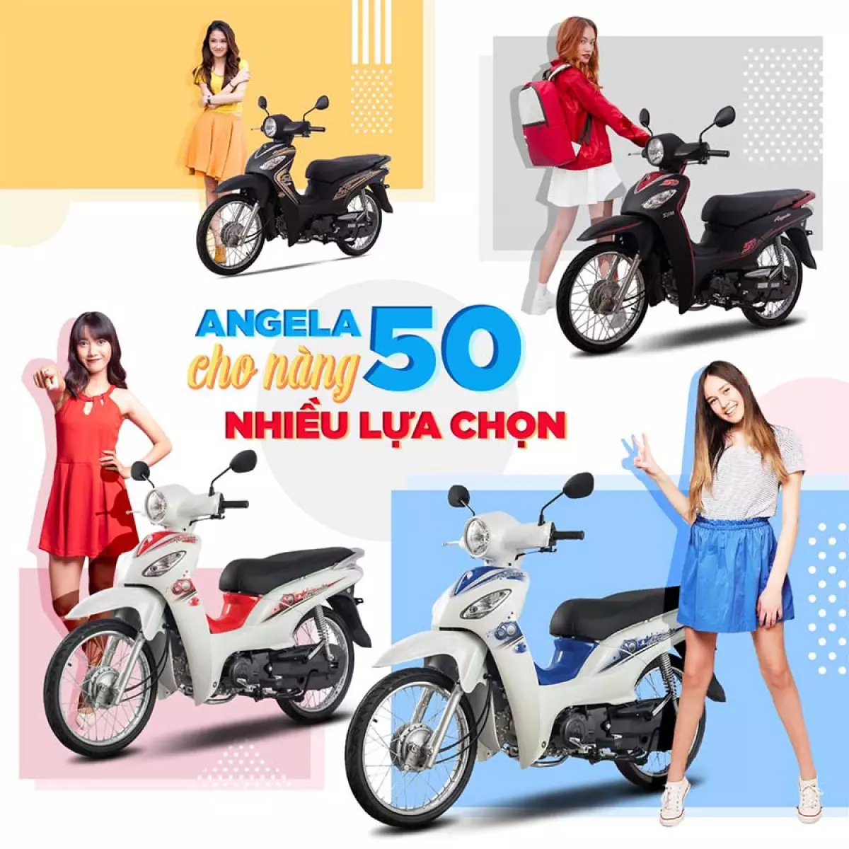 Xe Máy SYM Angela 50cc