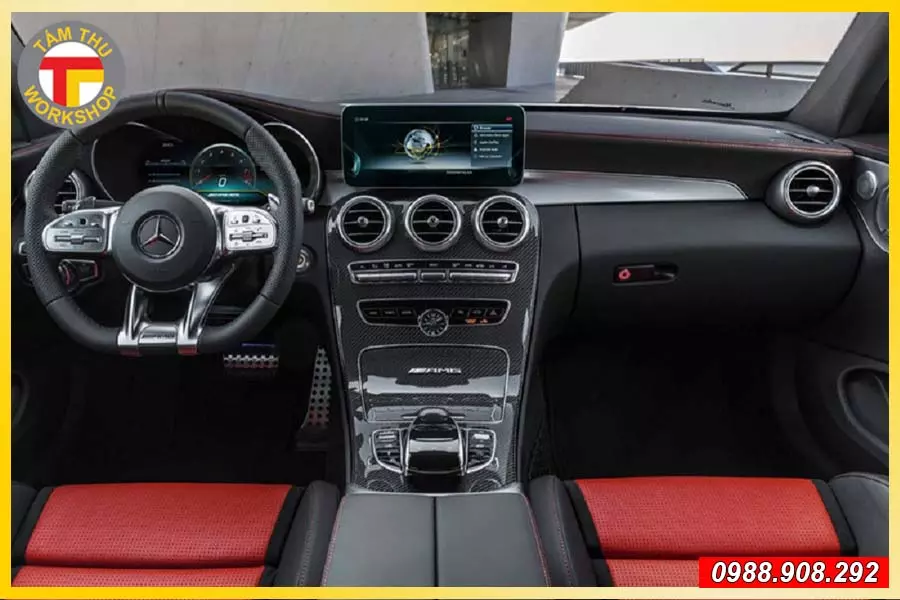 độ xe Mercedes C Class lên C63s 5