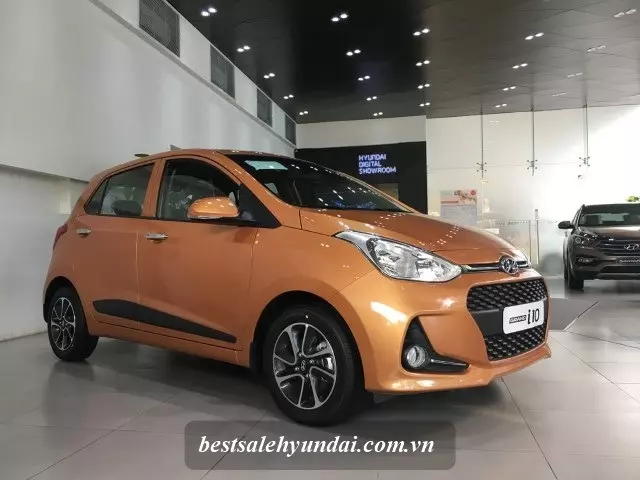 Hyundai i10 2017 màu cam