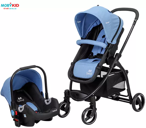 Xe đẩy & Ghế ngồi ô tô cho bé Zaracos Coron 4606 Blue