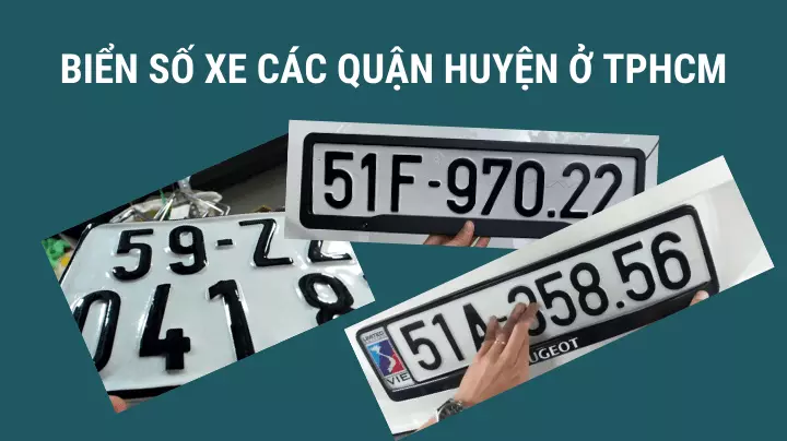 Biển số xe các quận trên địa bàn thành phố Hồ Chí Minh