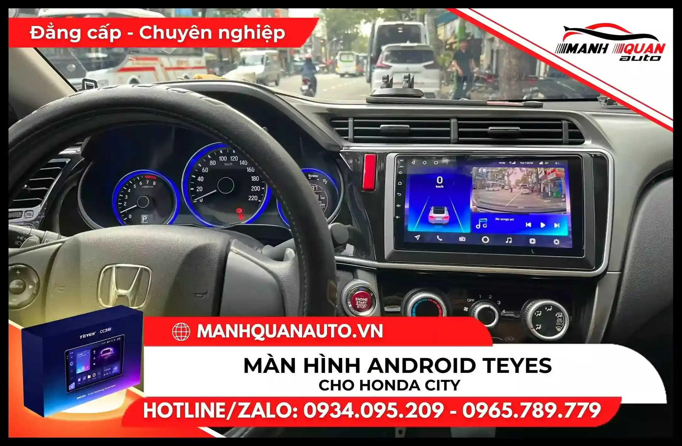 Màn hình Android cho Honda City