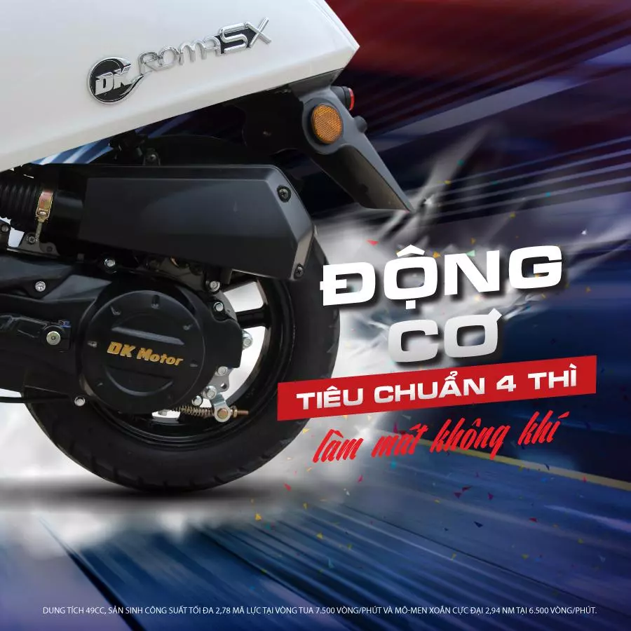 Động cơ Roma SX 50cc tiêu chuẩn 4 thì