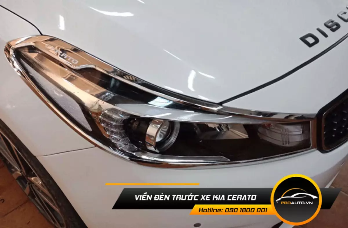 Phụ Kiện Xe Kia Cerato - Viền đèn trước xe