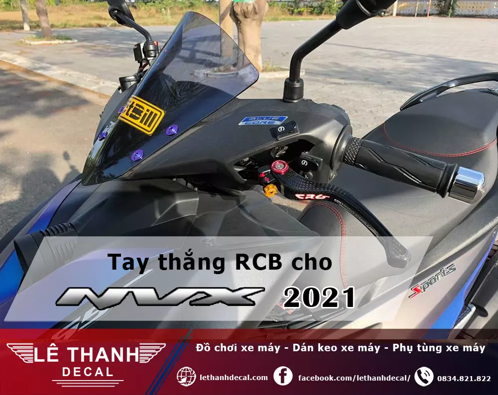 Tay thắng RCB sử dụng bình dầu rời cho NVX