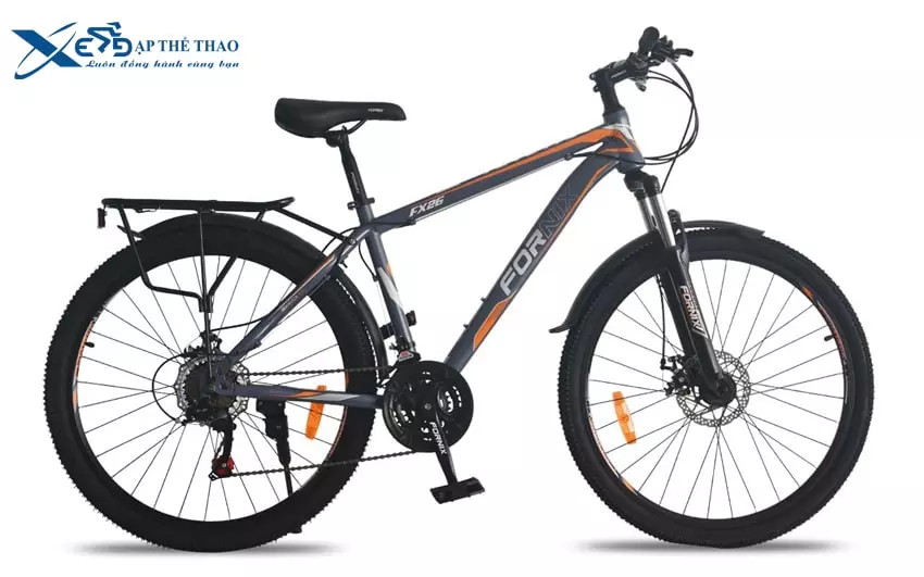 Xe đạp địa hình MTB Fornix FX26 màu xám cam