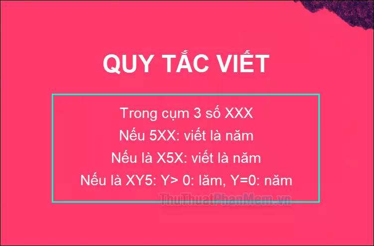 Cách viết số 5 đúng