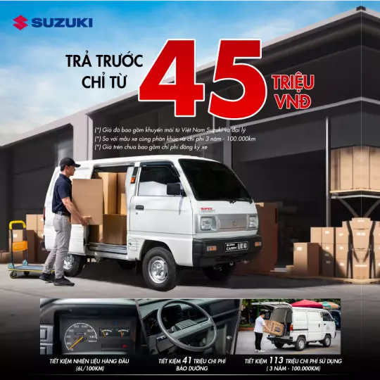 Khuyến mãi xe Suzuki Blind Van