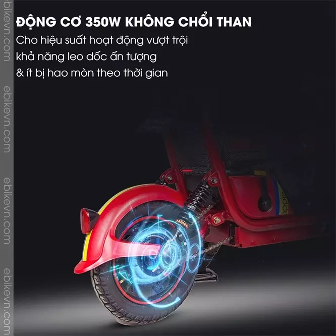 Xe Dap Dien Gia Dinh Lihaze 3 Cho Ngoi -Ebikevn