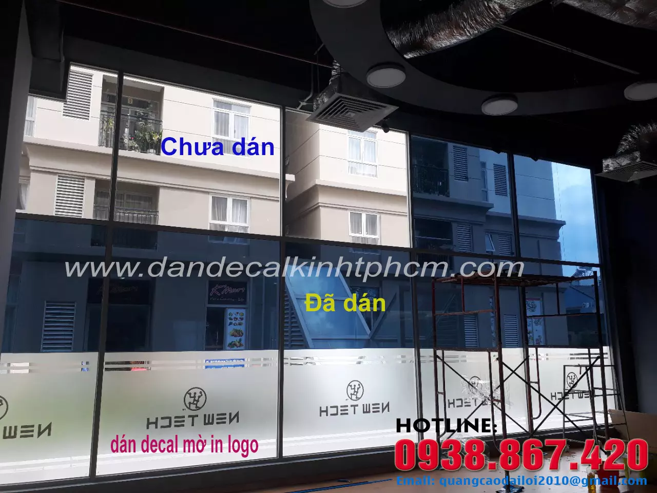 Decal dán kính chống nắng tại quận 9