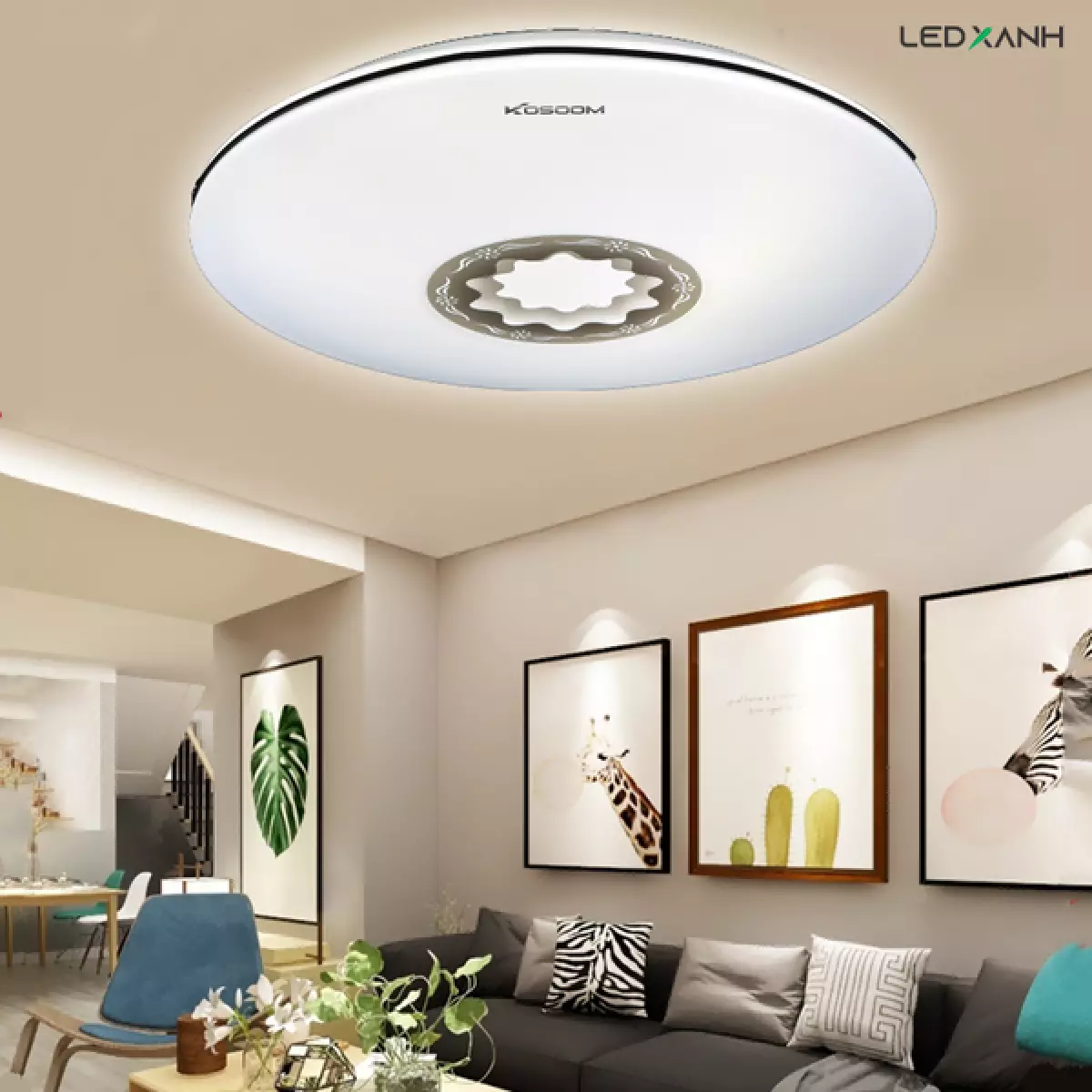 Đèn LED Ốp Trần Phòng Khách