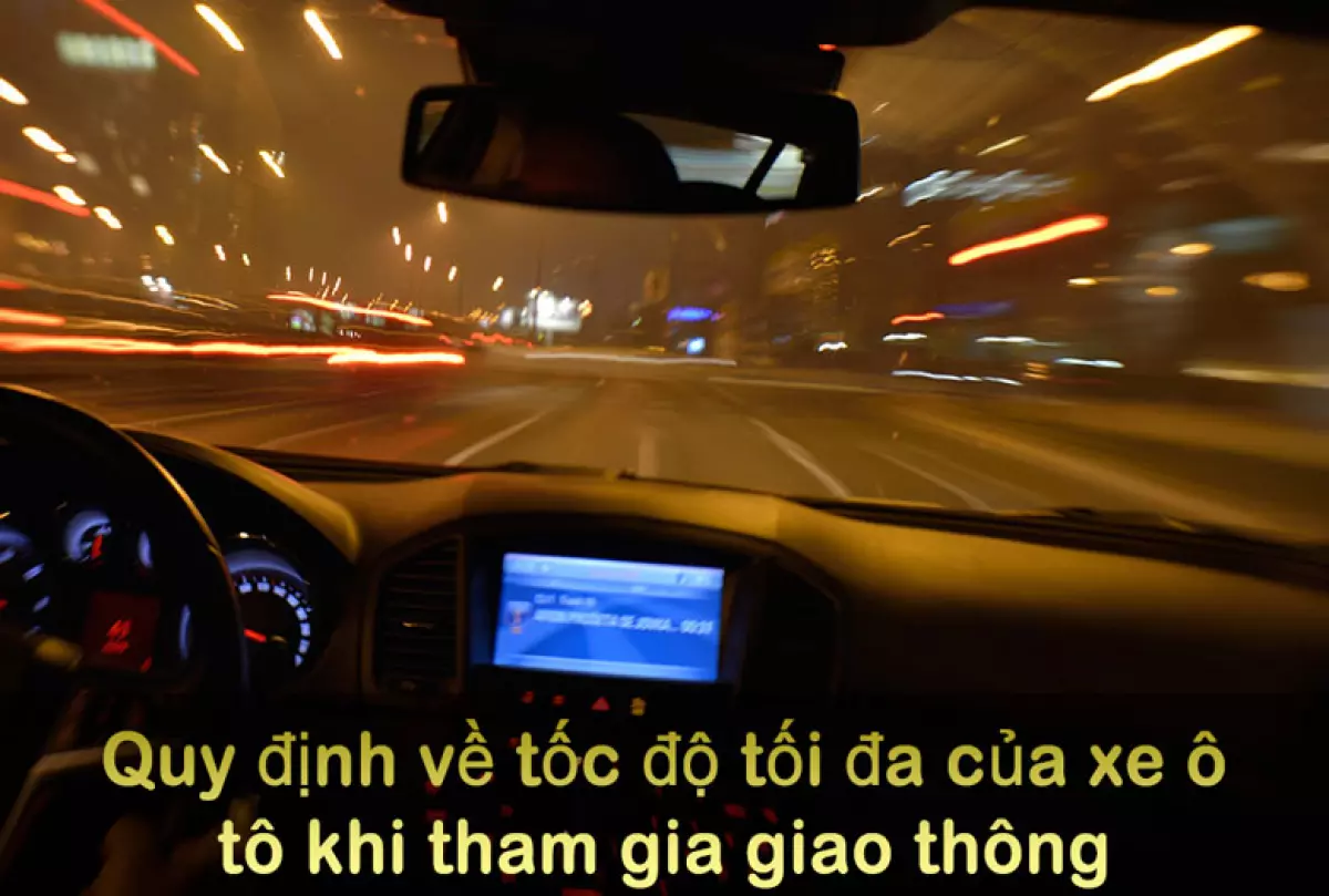 Tốc độ tối đa của xe ô tô khi tham gia lưu thông là bao nhiêu?