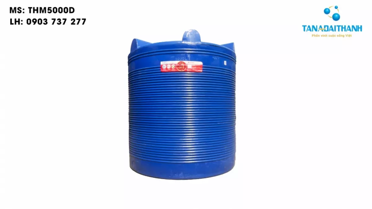 Bồn nước nhựa Đại Thành 5000l đứng