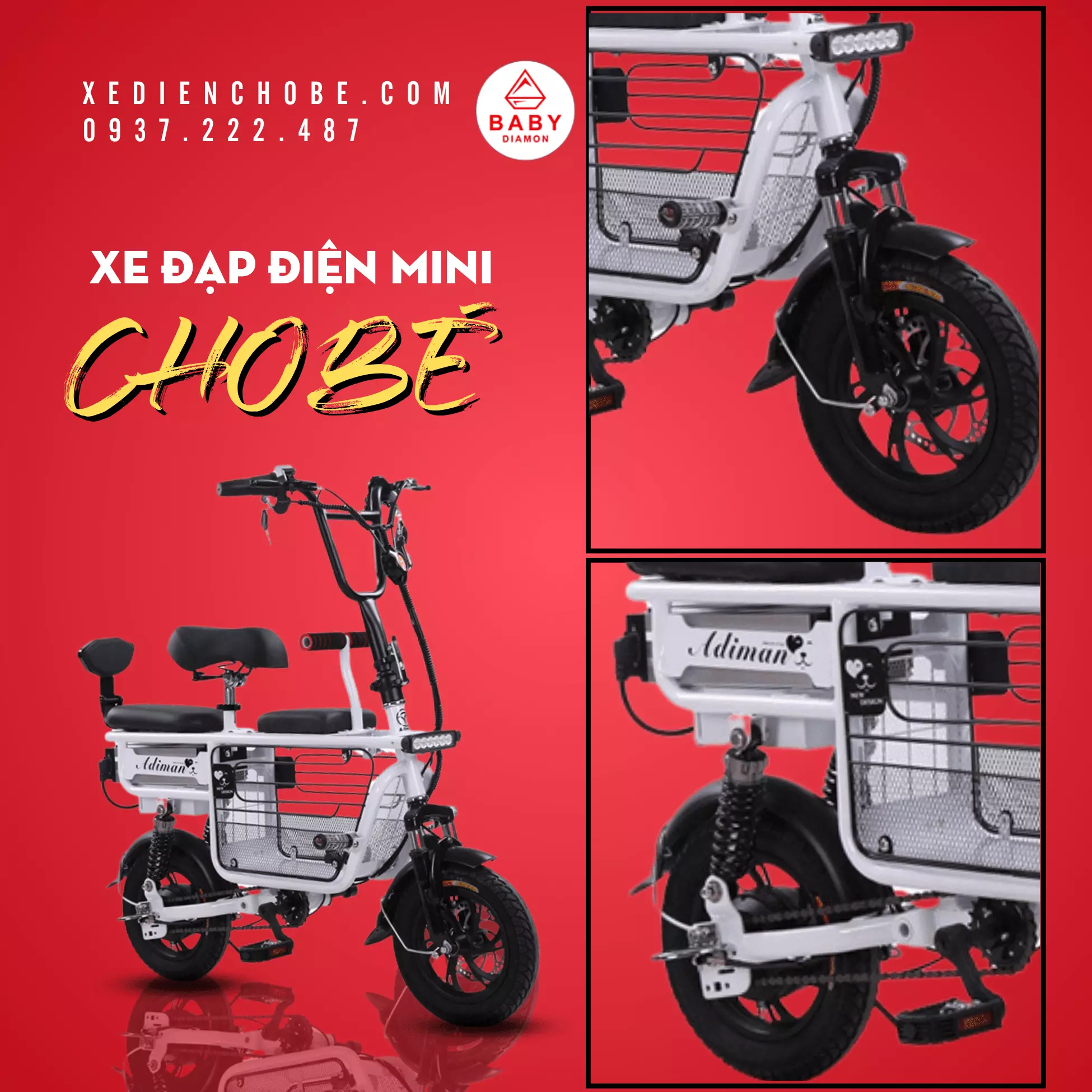 xe đạp điện mini cho bé