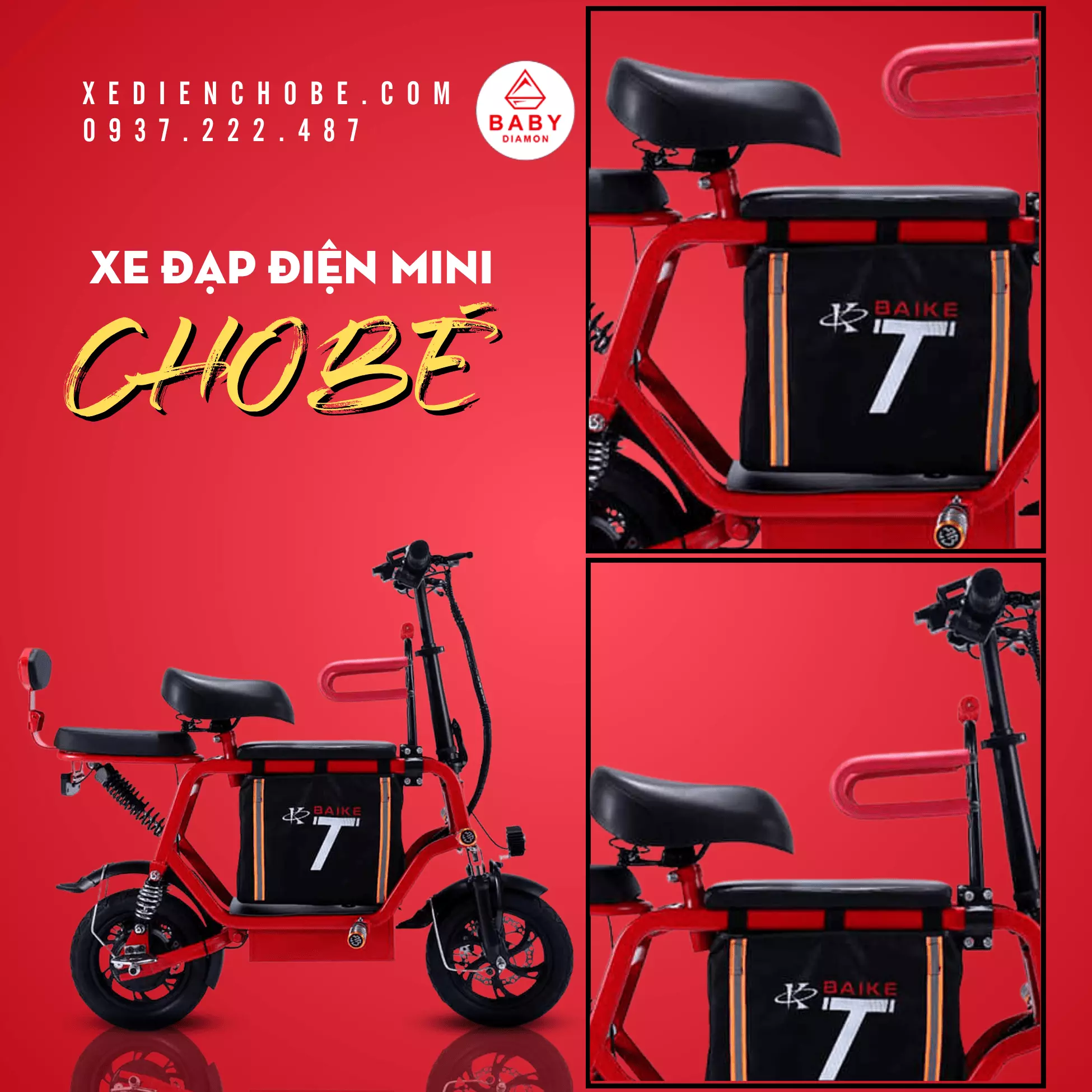 xe đạp điện mini cho bé