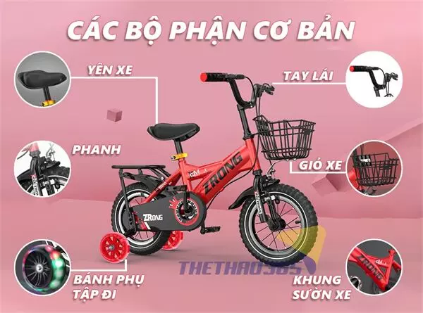 Các bộ phận xe đạp trẻ em