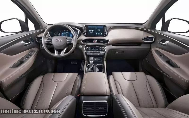 Nội thất xe Hyundai Santafe 2020 bản cao cấp