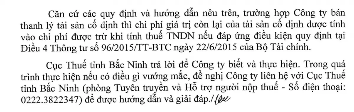 giá trị còn lại của TSCĐ