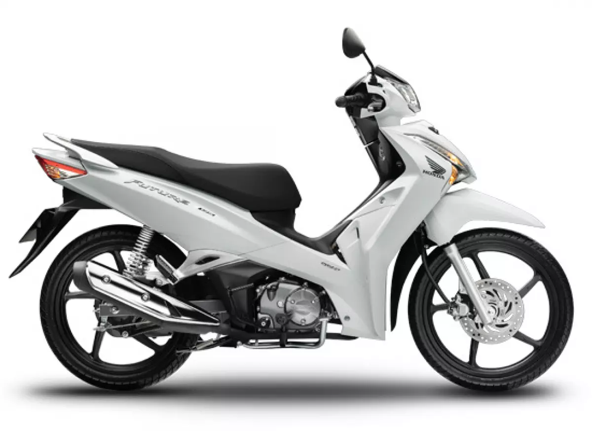 Honda Future 2021 phiên bản cao cấp màu trắng đen.