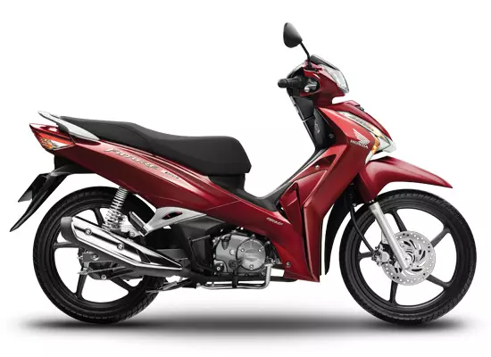 Honda Future 125 2021 phiên bản cao cấp màu đỏ đen.