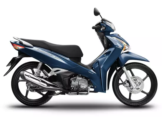 Honda Future 125 2021 bản cao cấp màu xanh đen.