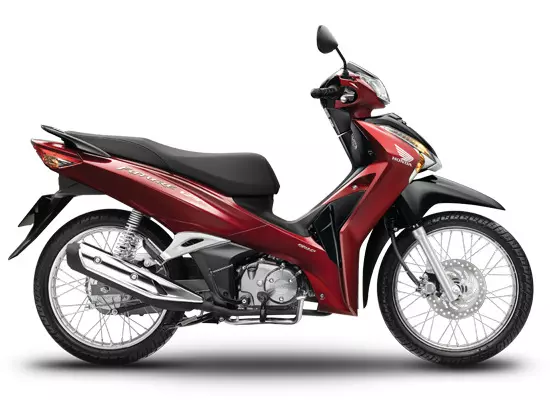 Honda Future 125 2021 Tiêu chuẩn màu đỏ đen.