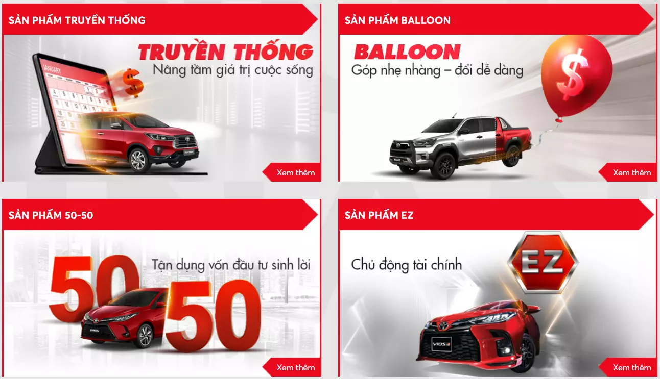 Mua xe Vios trả góp với nhiều gói vay hấp dẫn tại TFSVN