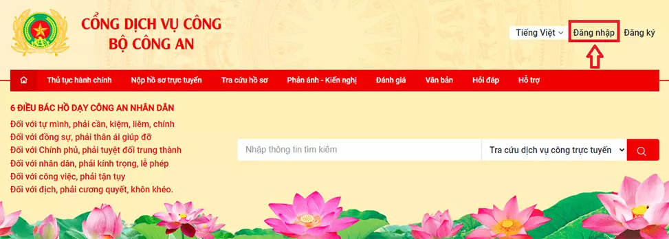 Hướng dẫn đăng ký tạm trú online trên cổng dịch vụ công