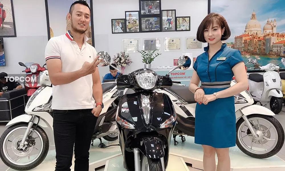 piaggio liberty one đã xuất hiện tại topcom