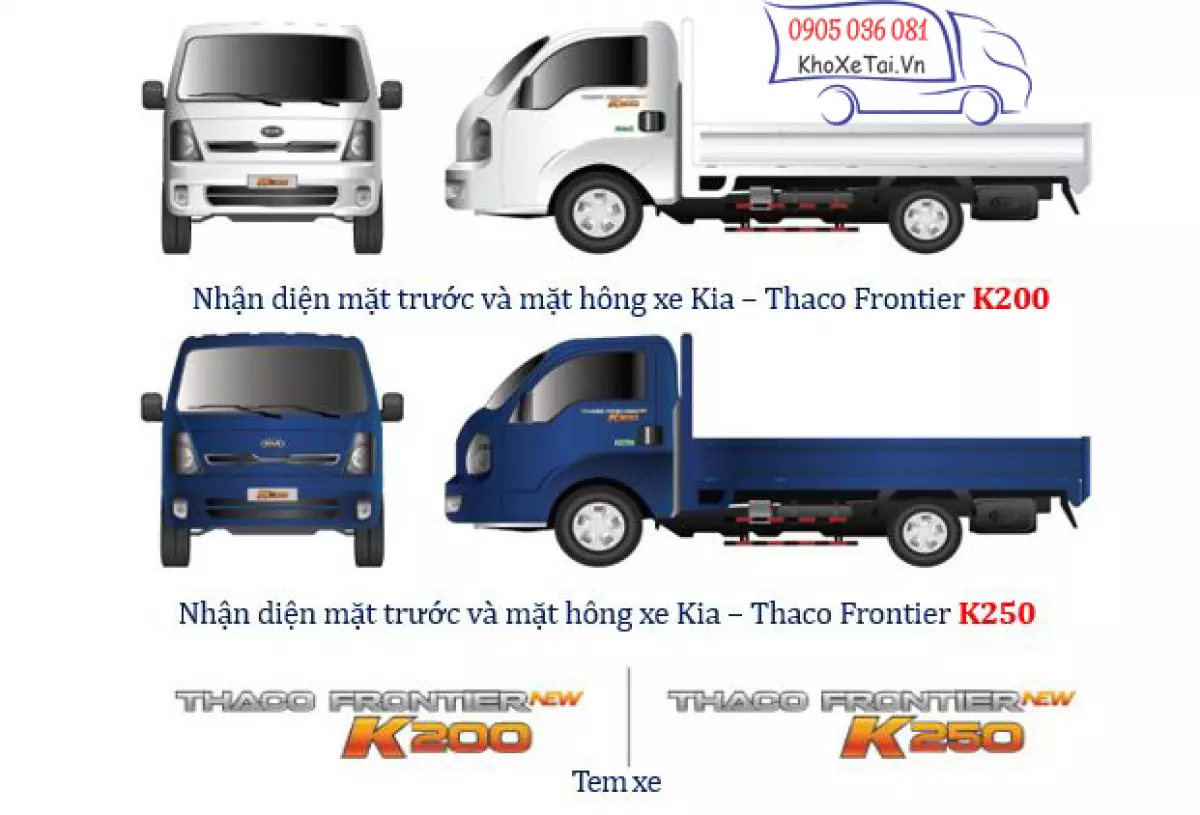 Nhận diện xe tải KIA