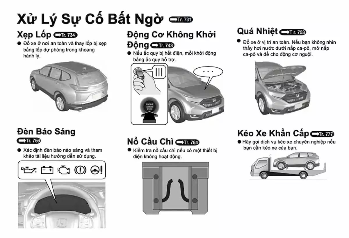 Hướng dẫn xử lý sự cố khẩn cấp khi vận hành xe