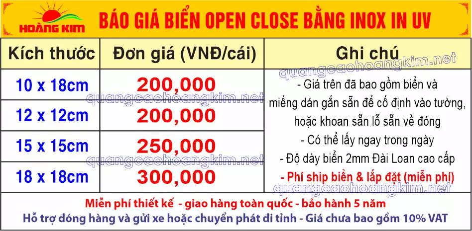 bao gia bien open close gio dong mo cua inox