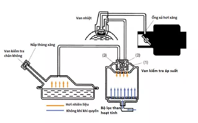 hệ thống kiểm soát hơi xăng EVAP