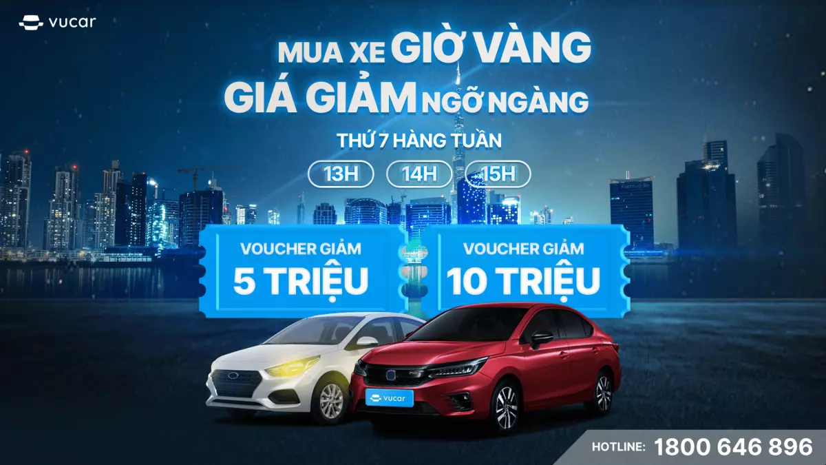 giảm giá xe cũ vucar