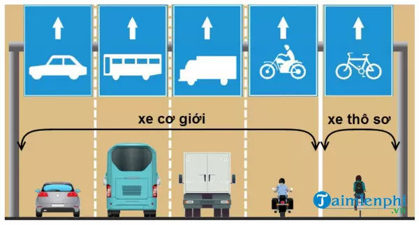 Mức phạt vi phạm đi sai làn đường cho ô tô và xe máy năm 2023