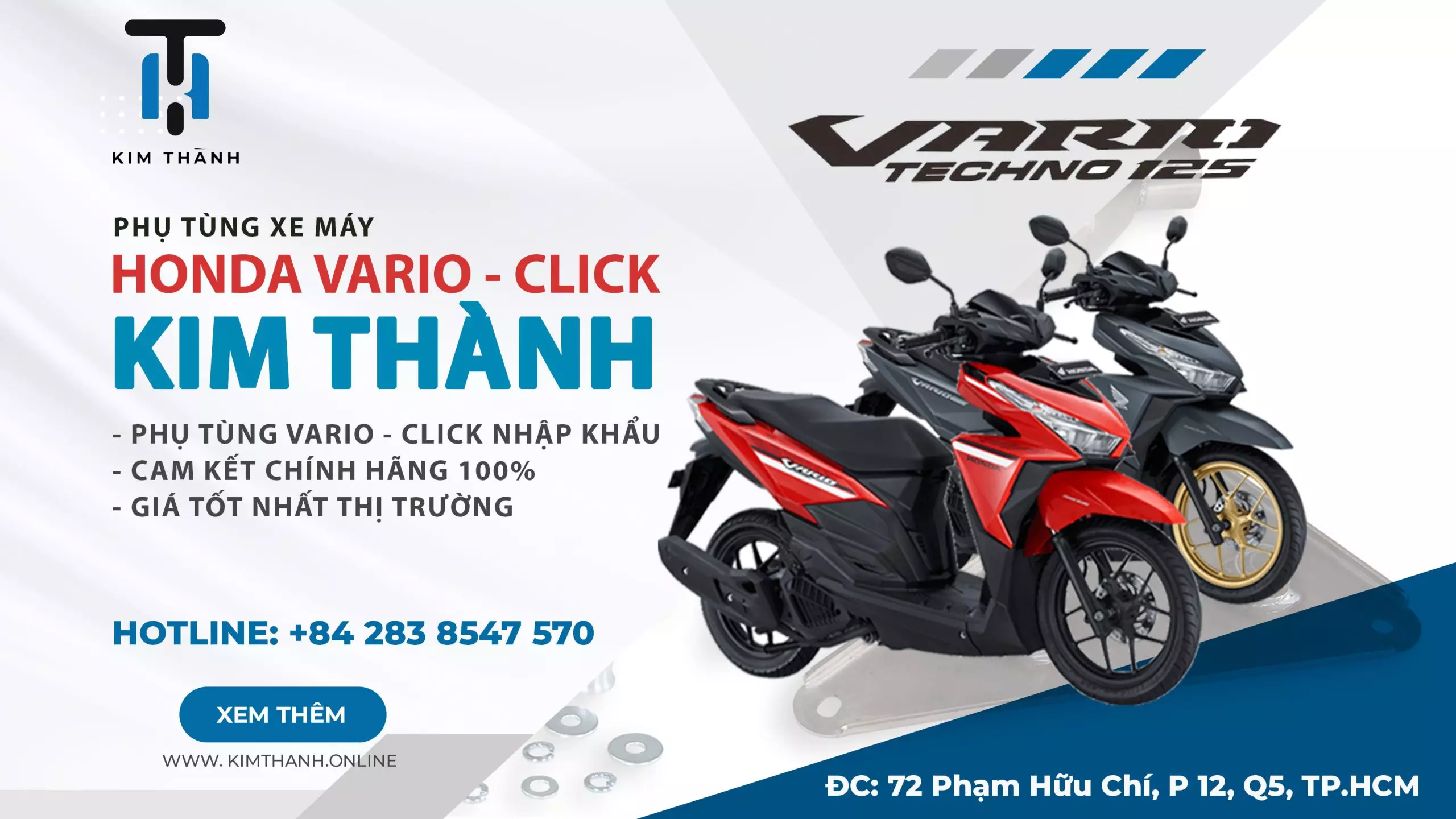 Kim Thành - Địa chỉ mua phụ tùng Click TL 2015 chính hãng tại TP.HCM