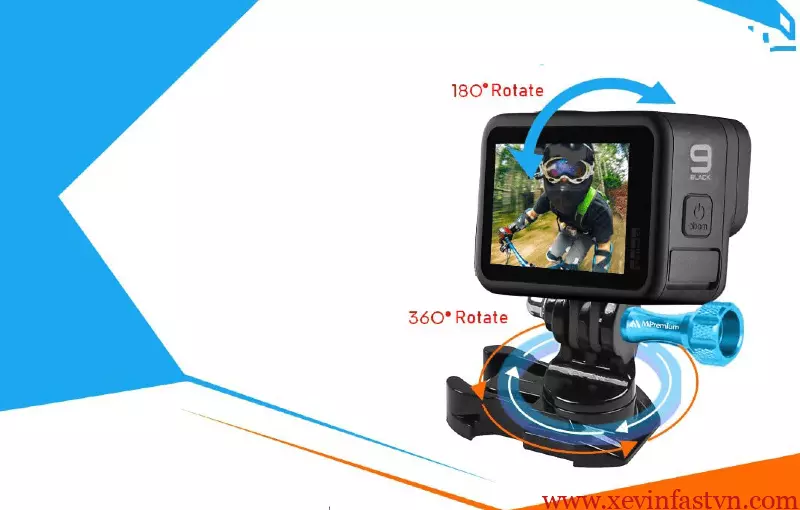 Phụ kiện camera hành trình đế dán xoay 360 độ