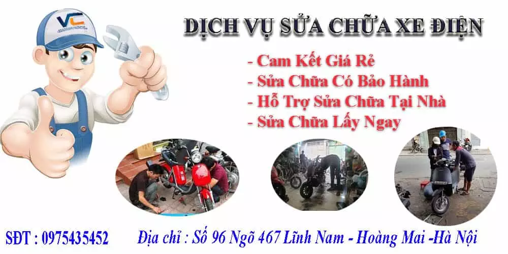 xe đạp điện cũ Việt Cường chuyên sửa chữa xe điện