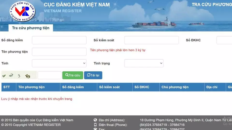 Cách tra cứu biển số xe của tỉnh Hà Giang online