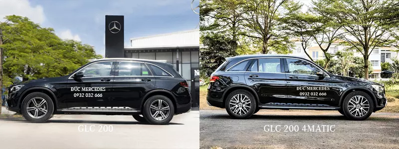 So sánh GLC 200 GLC 200 4MATIC 4 So sánh Mercedes GLC 200 và GLC 200 4MATIC 2023. Mua xe nên chọn phiên bản nào?