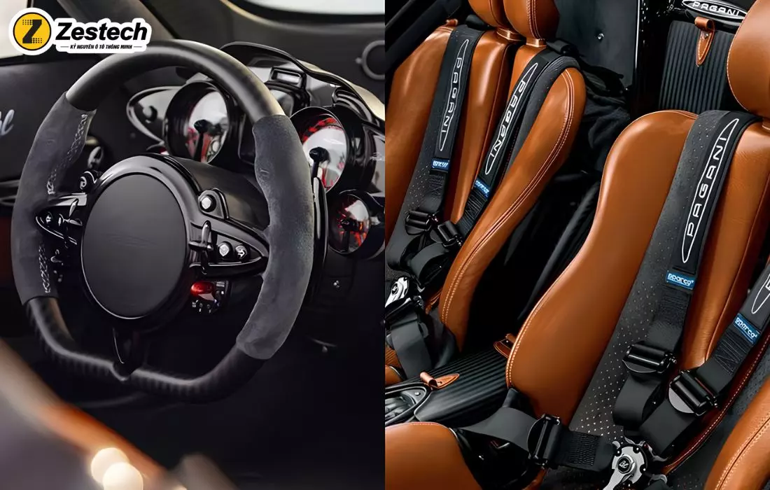 Pagani Huayra có thiết kế khoang cabin cực thể thao