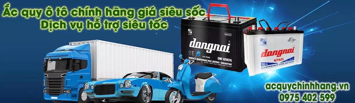 ắc quy ô tô chính hãng giá tốt