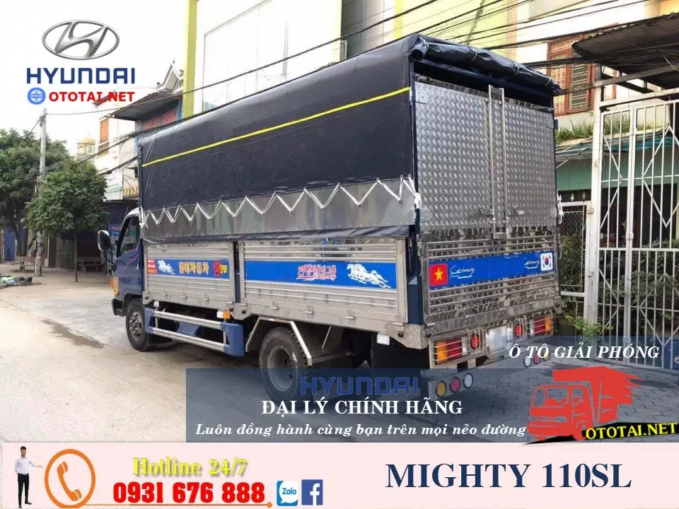 new mighty 110sl thùng mui bạt