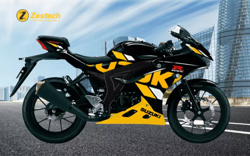 GSX R150 màu vàng đen