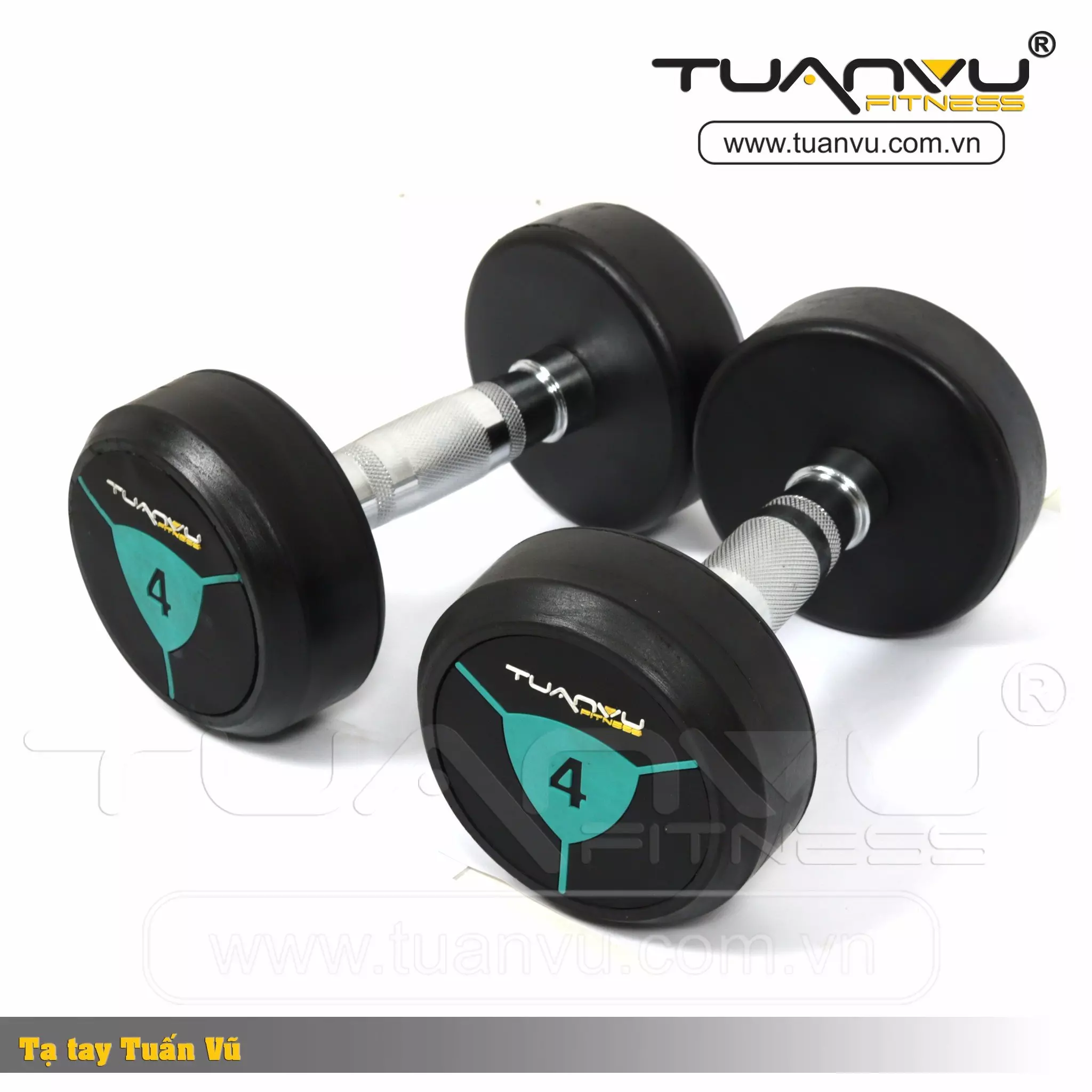 Tạ tay bọc cao su Tuấn Vũ - Tuấn Vũ Sport