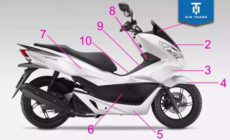 Các loại phụ tùng xe PCX 2015 phổ biến hiện nay