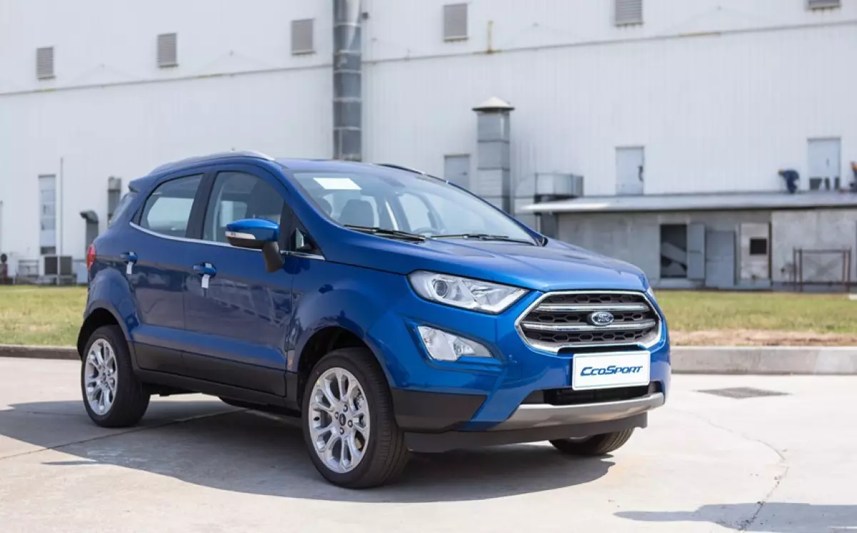 Ford EcoSport 2018 sở hữu thiết kế ngoại thất thể thao và hiện đại.