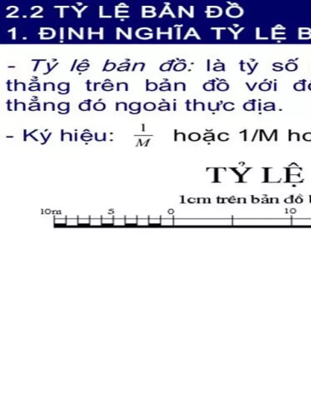   Cách tính tỉ lệ bản đồ và những ứng dụng hấp dẫn của nó