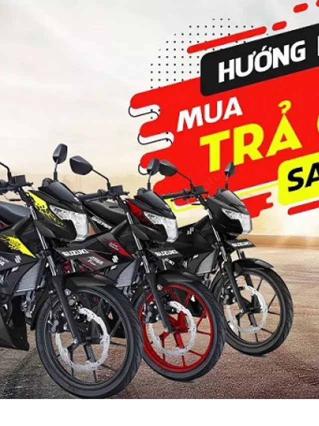   Mua xe Satria F150 2024 trả góp với lãi suất mới nhất hiện nay