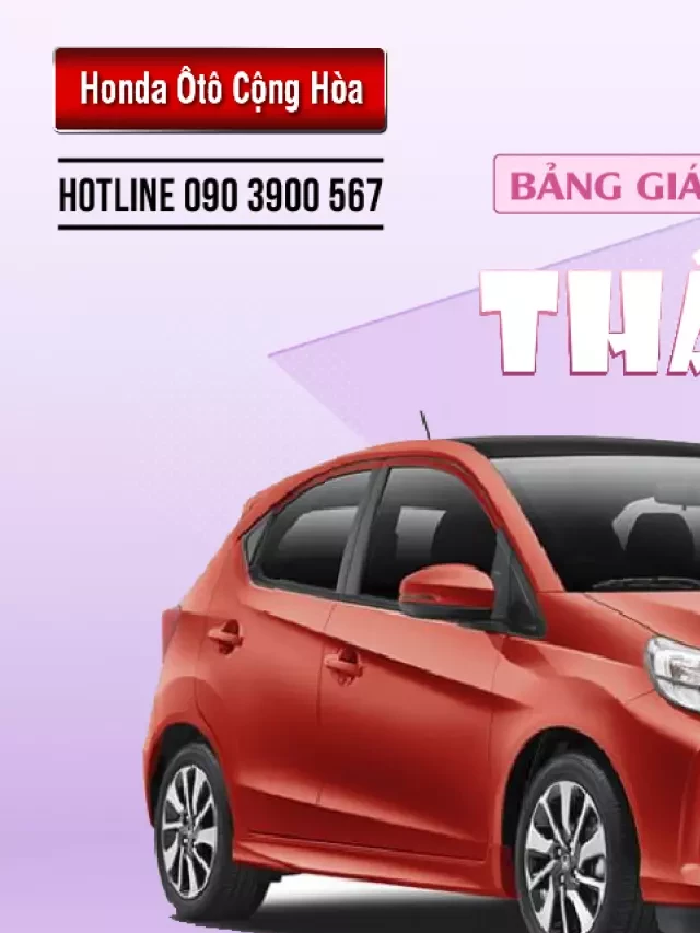   Bảng giá xe ô tô Honda tháng 11/2021 | Honda Ôtô Cộng Hòa